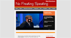 Desktop Screenshot of nofreakingspeaking.com